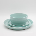 NEUES STYLE TABELLEWÜRSCHASTE PORZELAN RETRO COLOR GLAZE TROCKERY Restaurant Home Teller